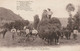 CARTE POSTALE ORIGINALE ANCIENNE : LA FENAISON EN AUVERGNE ATTELAGES DE BOEUFS  ANIMEE  PUY DE DOME (63) - Attelages