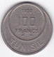 Tunisie Protectorat Français . 100 Francs 1950 - AH 1370. Copper Nickel - Tunisie