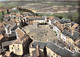 48-CHATEAUNEUF-DE-RANDON- LA PLACE ET STATUE DE DUGUESCLIN VUE DU CIEL - Chateauneuf De Randon