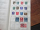 Delcampe - Briefmarken Altes Tauschheft / Tauschsendung Mit Einigen Gestempelten Marken / 1x Frankreich Sage Mit Perfin - Sammlungen (im Alben)
