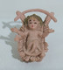 I104277 Pastorello Presepe - Statuina In Plastica - Gesù Bambino Nella Mangiatoia - Nacimientos - Pesebres
