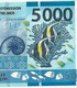 IEOM : Nlle CALEDONIE, TAHITI ,WALLIS  Nouveaux  Billet De 5000 Francs - Französisch-Pazifik Gebiete (1992-...)