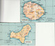 CARTE GEOGRAPHIQUE- MAP - LA PALMA - HIERRO - GRAN CANARIA - GOMERA - FUERTEVENTURA - 5 CPA - Sonstige & Ohne Zuordnung