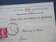 Frankreich 1912 Säerin Departement De Maine Et Loire Service Public Departemental De Desinfection An Den Maire De Brion - Lettres & Documents