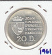 E1961 MONEDA ANDORRA 20 DINEROS 1989 PLATA PROOF 27 - Andorra