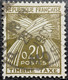 TAXE N°92b. 20c. Brun-olive (Très-foncé). Cachet Du 29 Mars 1960 à Philippsbourg - 1960-.... Usati