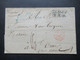 Italien 1840 Genova - Omer Blauer Stempel L2 Consul General De France A Genes U. Roter K2 Sard 3 Pont - 1. ...-1850 Vorphilatelie