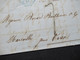 Italien 11.2.1856 Genova - Marseille Pour Oran (Algerien) Blauer 6eck Stempel Sard S.E. Marseille Schiffspost - Sardaigne