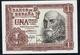 SPAIN P144  1  PESETA 1953  Serie Y  UNC. - 1-2 Peseten