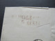 Delcampe - Italien 1857 L2 Napoli 5.6. Und Roter K2 Deux Siciles 1 Marseille Nach Lyon Mit Vermerk Col Vapore Faltbrief Mit Inhalt - Sicily