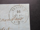 Schweiz 1848 Faltbrief Mit Inhalt Stempel K2 Travers Und Roter K2 Neuchatel 1 Pontarlier Und Verrieres - Suisses - 1843-1852 Poste Federali E Cantonali