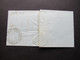 Schweiz 1848 Faltbrief Mit Inhalt Stempel K2 Travers Und Roter K2 Neuchatel 1 Pontarlier Und Verrieres - Suisses - 1843-1852 Kantonalmarken Und Bundesmarken