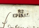 1821 Famille Des Essars  De Vraichamp Vosges Marque Postale  82 EPINAL  Paris Des Essars BANQUIER Rue Cléry V.Historique - Manuscripts