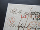 Niederlande 1820 Auslandsbrief Nach Sygoint Roter K1 Doornik Und Schwarzer Ra3 Pays Bas Par Lille Und Weitere Stempel!! - ...-1852 Prephilately