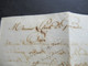 Delcampe - Frankreich 1838 Faltbrief Mit Inhalt Nach Paris Mit 3 Roten Stempeln An Den Comte De Grimaudet - Entry Postmarks