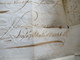 Delcampe - Frankreich 1729 Paris Faltbrief Mit Inhalt Und Schnörkel Unterschrift / Autograph Schwarzer Stempel L1 - Marques D'entrées