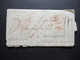 GB / England 18.4.1802 Isle Of Wight - Chateaugontier Roter Stempel Paid 1802 Faltbrief Mit Viel Inhalt / Viele Tax Verm - ...-1840 Vorläufer