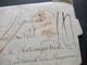 GB / England 18.4.1802 Isle Of Wight - Chateaugontier Roter Stempel Paid 1802 Faltbrief Mit Viel Inhalt / Viele Tax Verm - ...-1840 Vorläufer