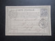 Frankreich 1875 Sage Type I Nr.61 I Auf Carte Postale Nach Angers - 1876-1878 Sage (Typ I)