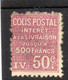 France :colis Postaux Lot De 3 Timbres - Other & Unclassified
