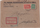 DR-Infla - 40 M. Schnitter U.a. Zustellurkunde/Ortsbrief Frankfurt A/M 18.7.23 - Storia Postale