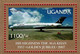 UGANDA 2008 Stamp Issue Air Uganda Airline Company Souvenir Sheet, Aga Khan 50th Anniversary Coronation 2007 MNH OUGANDA - Uganda (1962-...)