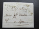 Sardinien / Frankreich 24.9.1821 Stempel L1 Chambery Und C.S.1.R Und Ra3 Italie Par Le Pont De Beauviosin - Marques D'entrées