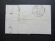 Schweiz 14.6.1834 Basel - Stasbourg 4 Rote Stempel K2 Basel / Ziffernstempel 2 / Ra3 Suisse Par Belfort Und Ra2 LB4K - ...-1845 Vorphilatelie