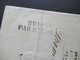 Delcampe - Schweiz 1816 Zürich - Nantes 3 Stempel L2 Zurich 19 Dec. 1816 / K1 BS (Bale Suisse) Und L2 Suisse Par St. Louis - ...-1845 Vorphilatelie