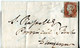 Ireland 1848 Antrim Entire Letter Cover To Dungannon - 1d Red-brown On Blued Paper - Préphilatélie