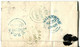 Ireland 1848 Antrim Entire Letter Cover To Dungannon - 1d Red-brown On Blued Paper - Préphilatélie