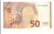 50 € Francia Draghi EA E003F4 Q.FDS About UNC DA MAZZETTA  Cod.€.178 - 50 Euro