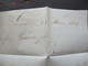 Delcampe - GB London 1849 Stempel Angl. Boulogne S-Mer Und Roter Stempel Malteser Kreuz LS 23 Mrz 23 1849 Nach Bordeaux - Brieven En Documenten