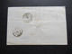 Schweiz 7.7.1847 Roter K2 Geneve Ferney Und Geneve * Auslandsbrief Nach Bordeaux Bartaxe 10 Gedruckter Briefkopf Saran - 1843-1852 Federale & Kantonnale Postzegels