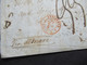 Italien 1846 Roma - Paris Roter Stempel K2 E. Pont 2 Marseille 2 Schiffspost Handschriftlich Via Di Mare - 1. ...-1850 Vorphilatelie