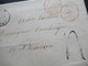 Schweiz 3.1854 Schwarzer Stempel ...Ehet... ?? 2x Rote Stempel Suisse 2 Morteau Nach Besancon - Briefe U. Dokumente