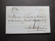 Schweiz 26.1.1857 Stempel K1 Bern Nachm. Und Roter K2 Suisse Montbeliard Nach Montbeliard Rücks. Weitere Stempel! - Lettres & Documents