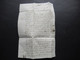 Frankreich Zeit Von Napoleon Bonaparte 1813 Kleiner Faltbrief (9x5,5cm) Mit Inhalt Roter Stempel P / Paris Nach Martigne - 1792-1815: Dipartimenti Conquistati