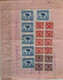 CHINE - CHINA - SUPERBE Document Avec 18 Timbres Fiscaux De 38400 YUANS - 2 Photos Recto-verso - Storia Postale