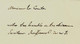 1826 Rouffeaux à Versailles => Le Comte De La Carte Chez Mr Bézion Palais Mazarin BNF Paris  Paris TEXTE INTERESSANT - Historical Documents