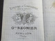 Delcampe - Frankreich 1872 Ceres Nr.51 EF Rauten Nummernstempel BP Gedruckter Briefkopf Epicerie Ges Regnier Avallon Bahnpoststempe - 1871-1875 Ceres