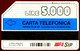 G 139 C&C 2196 SCHEDA TELEFONICA USATA VIDEOTEL VARIANTE DOPPIA FALLA BIANCA! - Errori & Varietà