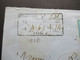Frankreich 1864 Napoléon Michel Nr.21 (3) MeF Auf Charge Brief / Wertbrief Sternstempel Mit Nummer 1 Paris - 1862 Napoleon III