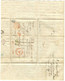 CAD CHARLEROY + APRES LE DEPART + SR + BOITE H SUR LETTRE AVEC CORRESPONDANCE DE LES HAMANDES POUR LA FRANCE, 1847 - 1830-1849 (Unabhängiges Belgien)
