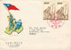 Stamp Timbre China Chine 2 Timbres Obl.1948 .9.3 Avec Militaires Sur Enveloppe + 1 Timbre Au Verso Hsinying Formosa. - 1912-1949 République