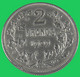 2 Francs - Belgique- 1909 - Argent - TTB +  - - 2 Frank