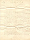 BELGIQUE - CAD ST GHISLAIN + BOITE K SUR LETTRE AVEC CORRESPONDANCE DE BAUDOUR POUR LA FRANCE, 1847 - 1830-1849 (Independent Belgium)