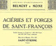 Delcampe - SUPERBE CATALOGUE 1921 ACIERIES ET FORGES DE ST FRANCOIS METALLURGIE TRAVAIL SUR METAUX ST ETIENNE V.SCANS+ DESCRIPT. - Macchine