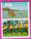 273588 / United States Postcards 12 Photos Hawaii The 50th State USA Etats-Unis 1970 Postage Due , 10+10 C. To Bulgaria - Other & Unclassified