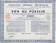 Superbe Lot De 40 "Bon Au Porteur" Compagnie Générale Aéropostale - Aviation - 6 Avril 1935 - N°188 410 à 188 530 - - Aviation